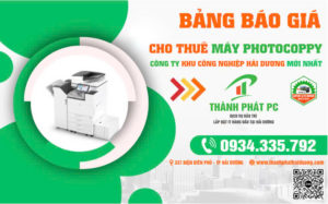 Báo Giá Cho Thuê Máy Photocopy Mới Nhất Cho Doanh Nghiệp Tại Hải Dương