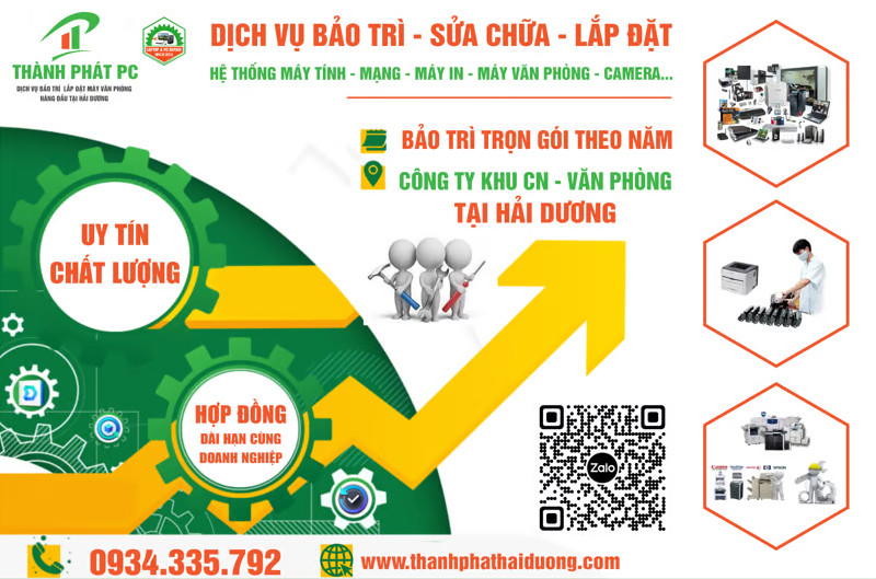 Bảo Trì Trọn Gói Máy Tính Máy Văn Phòng Theo Năm Tại Hải Dương