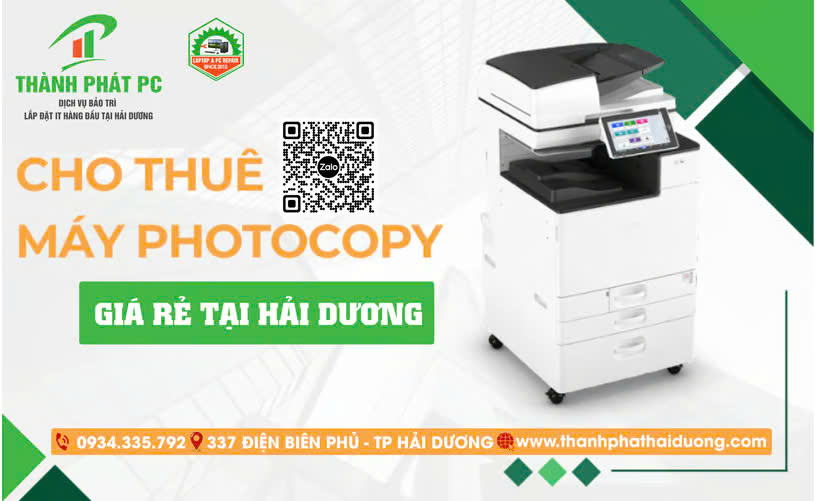 Cho Thuê Máy Photocoppy Giá Rẻ Tại Hải Dương