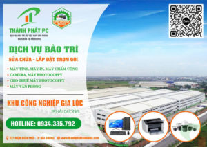 Lắp đặt bảo trì trọn gói máy tính máy in khu công nghiệp gia lộc hải dương