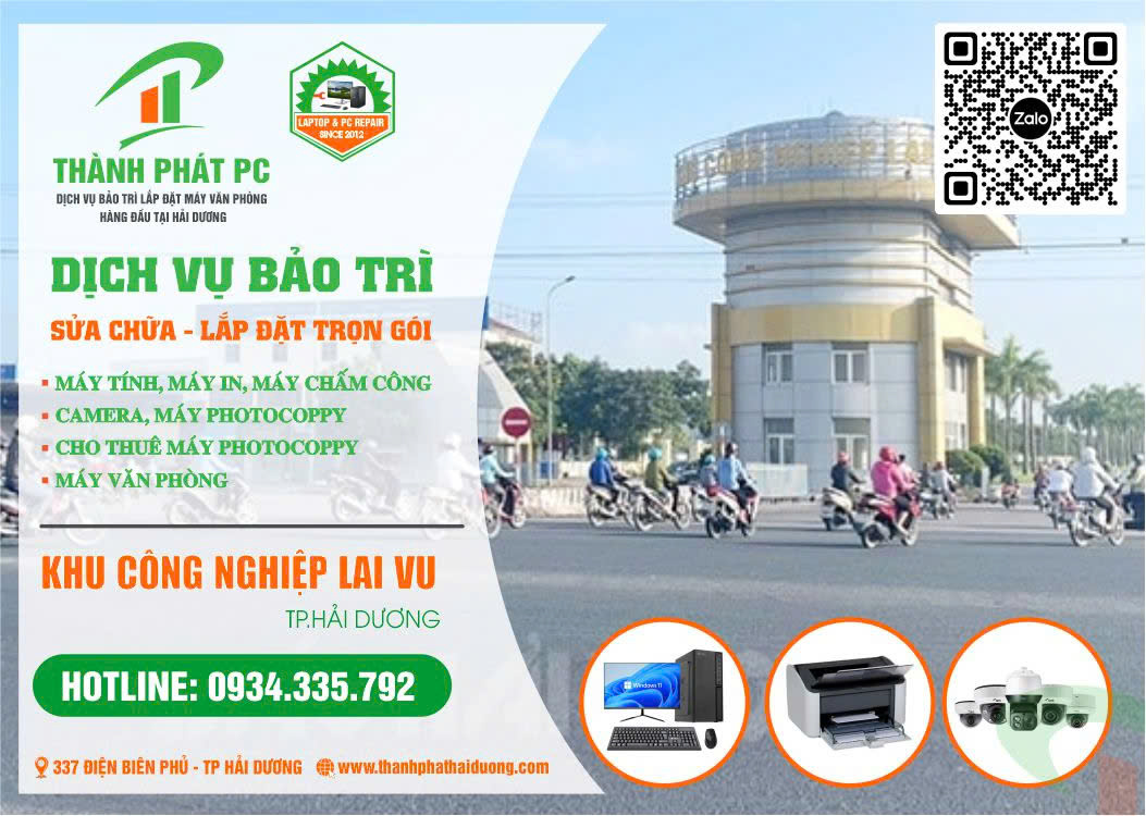 Sửa Chữa Lắp Đặt Máy Tính Máy Văn Phòng Khu Công Nghiệp Lai Vu