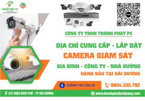 Lắp đặt Camera Giám Sát Nhà Xưởng trọn gói Tại Hải Dương