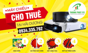 Cho thuê máy chiếu hội thảo sự kiện bóng đá tại Hải Dương
