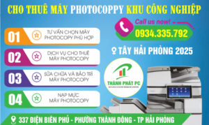 Cho Thuê Máy Photocopy KCN Tây Hải Phòng (Hải Dương Cũ)